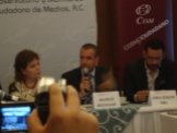 Regina Santiago, Mauricio Meschoulam, Jorge Rendón conferencia de prensa 5 junio 2012